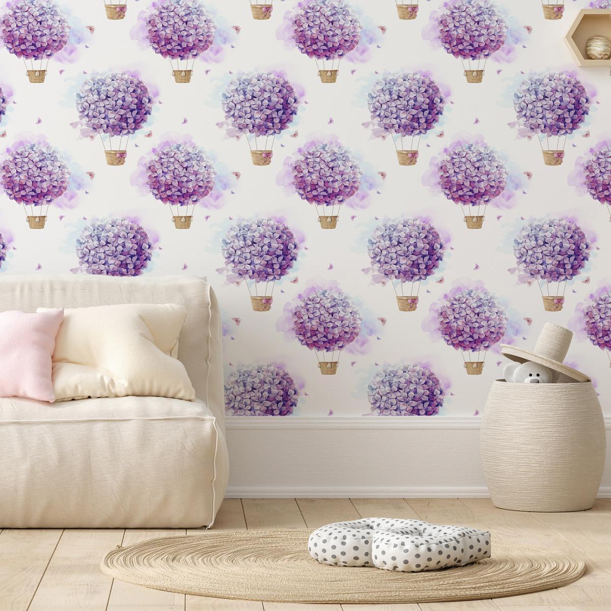 Behang – Balloons of Flowers - Afbeelding 3