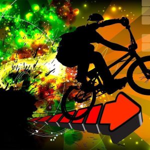 Fotobehang – Bicycle Tricks