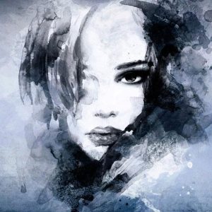 Fotobehang – Blue Enigma