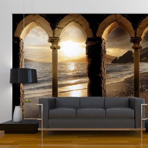 Fotobehang – Castle on the beach