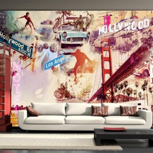 Fotobehang – Hollywood, Miami, Los Angeles