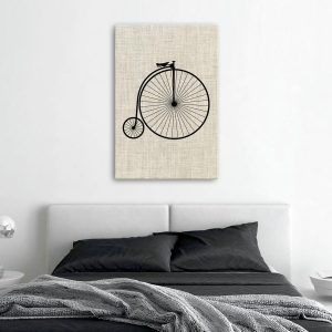 Schilderij – Vintage Bicycle (1 Part) Vertical