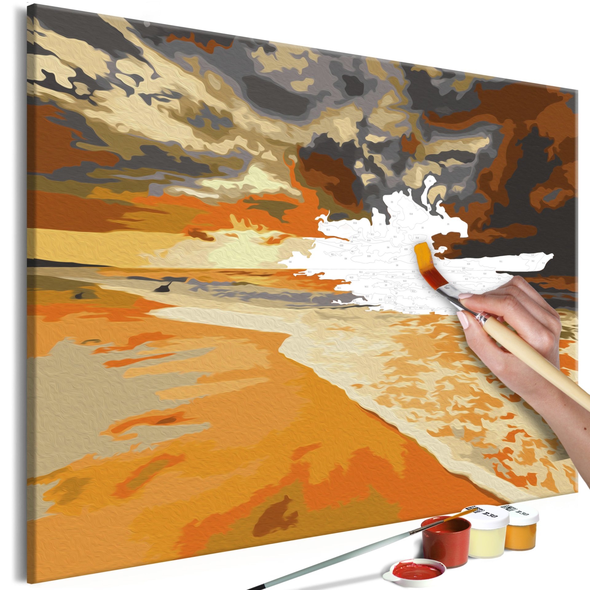 Doe-het-zelf op canvas schilderen – Golden Beach